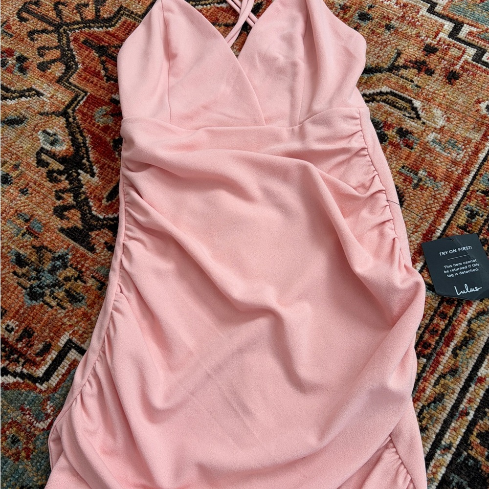 Lulu's Blush Mini Dress